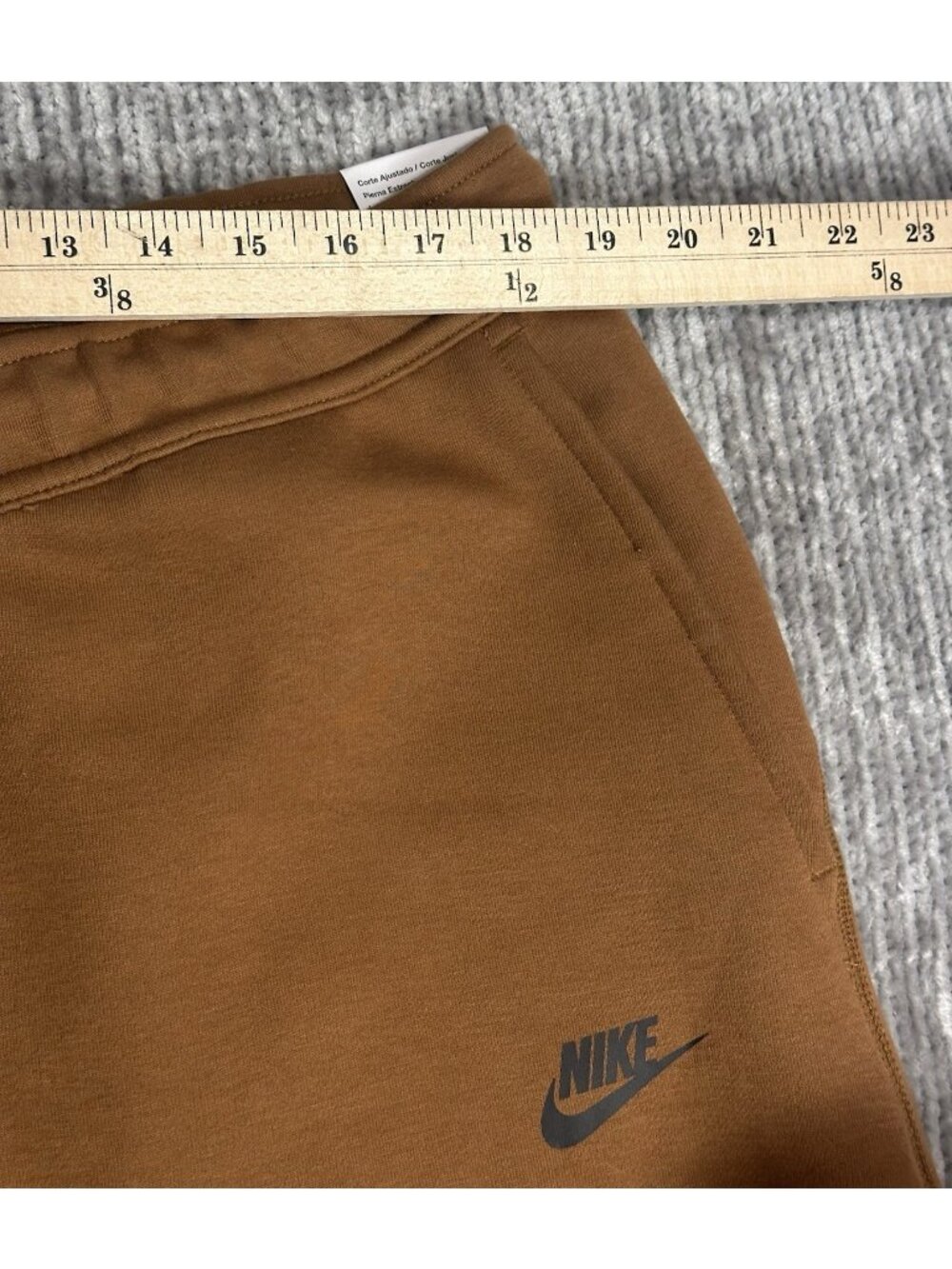 Nike Sportswear Tech Fleece Pants Light British Tan Black FB8002-281 Size XXL - Picture 4 of 10
